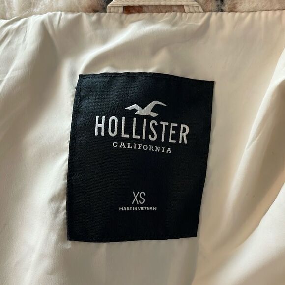 Hollister Shacket Plaid Women's XS Button Up Pockets Oversized - Picture 10 of 14